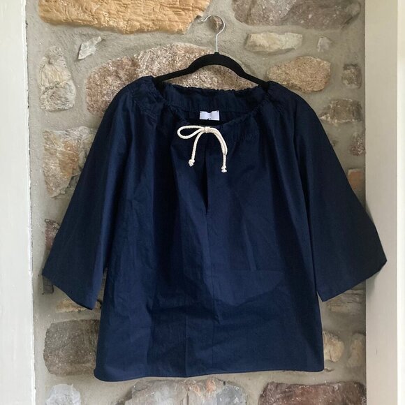 NWOT G. LABEL BY GOOP Navy Wisenberg Rope-Tie Top $395.00 - Picture 5 of 11